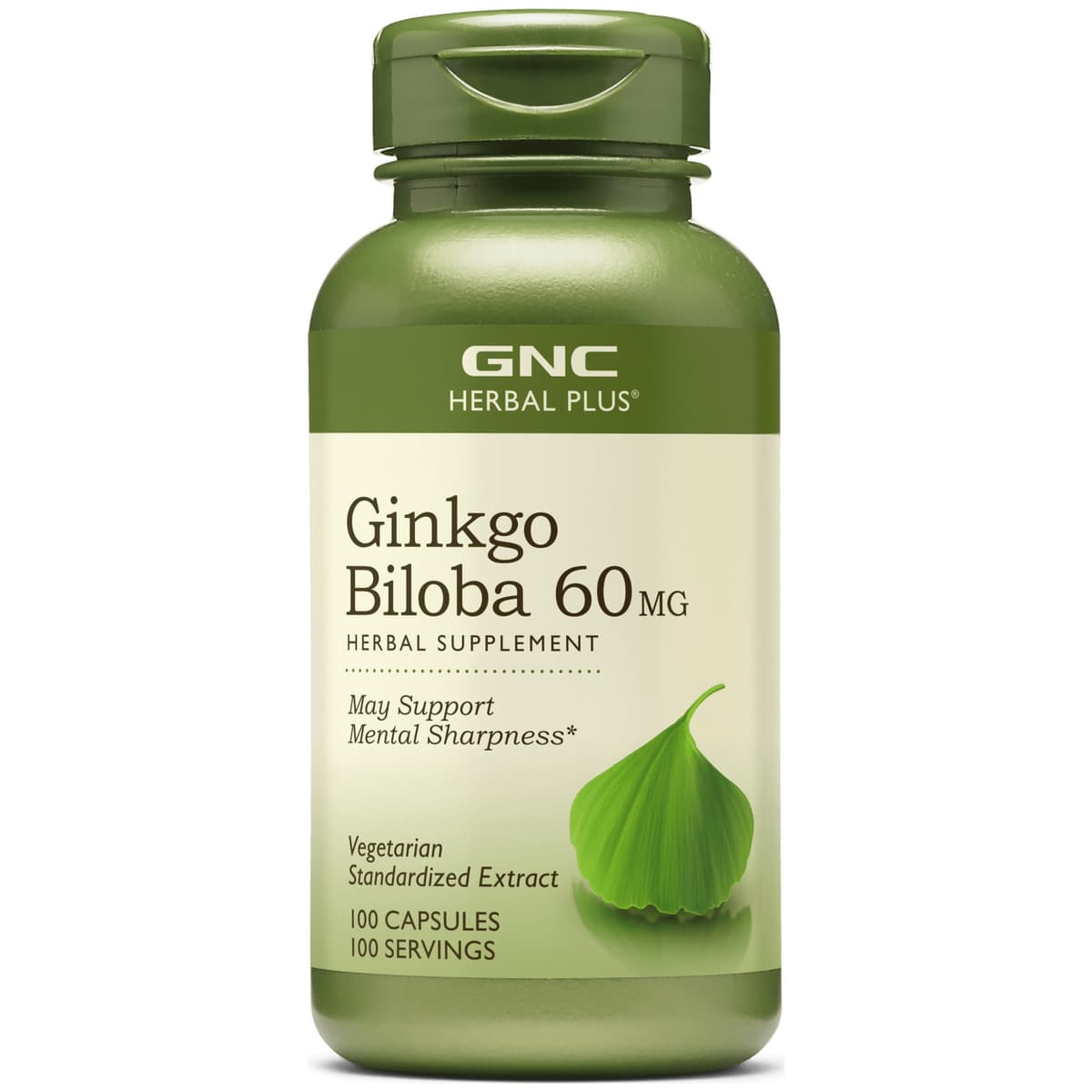 GNC Ginkgo Biloba 60mg 100 Cápsulas