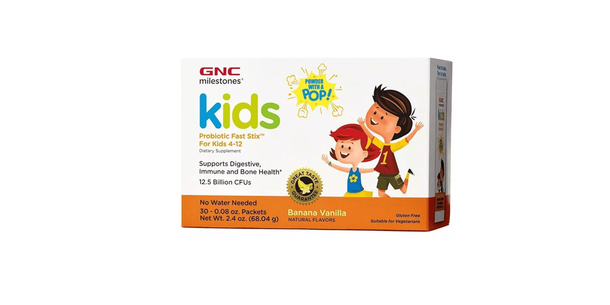 GNC Probiotico Kids 12.5 Billion CFUs Banana Vanilla