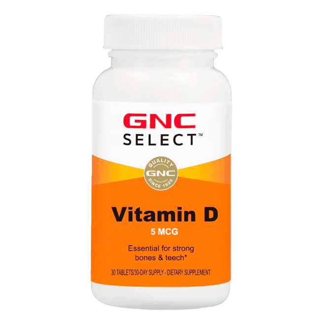 GNC Select Vitamina D 5mcg 30 Cápsulas