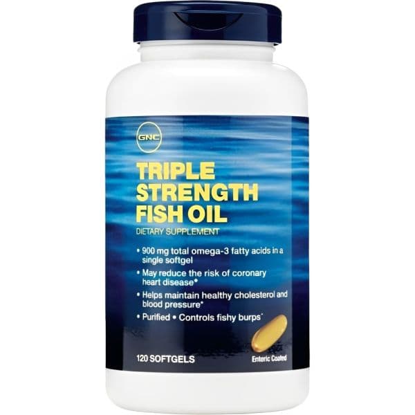 GNC Triple Strength Fish Oil 120 Cápsulas
