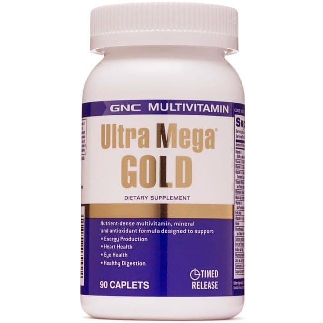 GNC Ultra Mega Gold Multivitamínico 90 Cápsulas