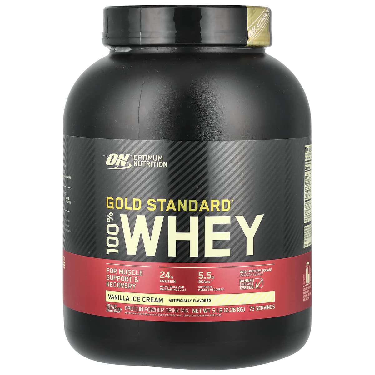 Gold Standard 100% Whey Protein Powder Vainilla Ice Cream 2,26kg
