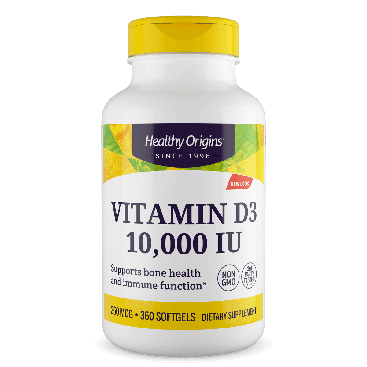 Healthy Origins Vitamina D3 10000 IU 360 Cápsulas