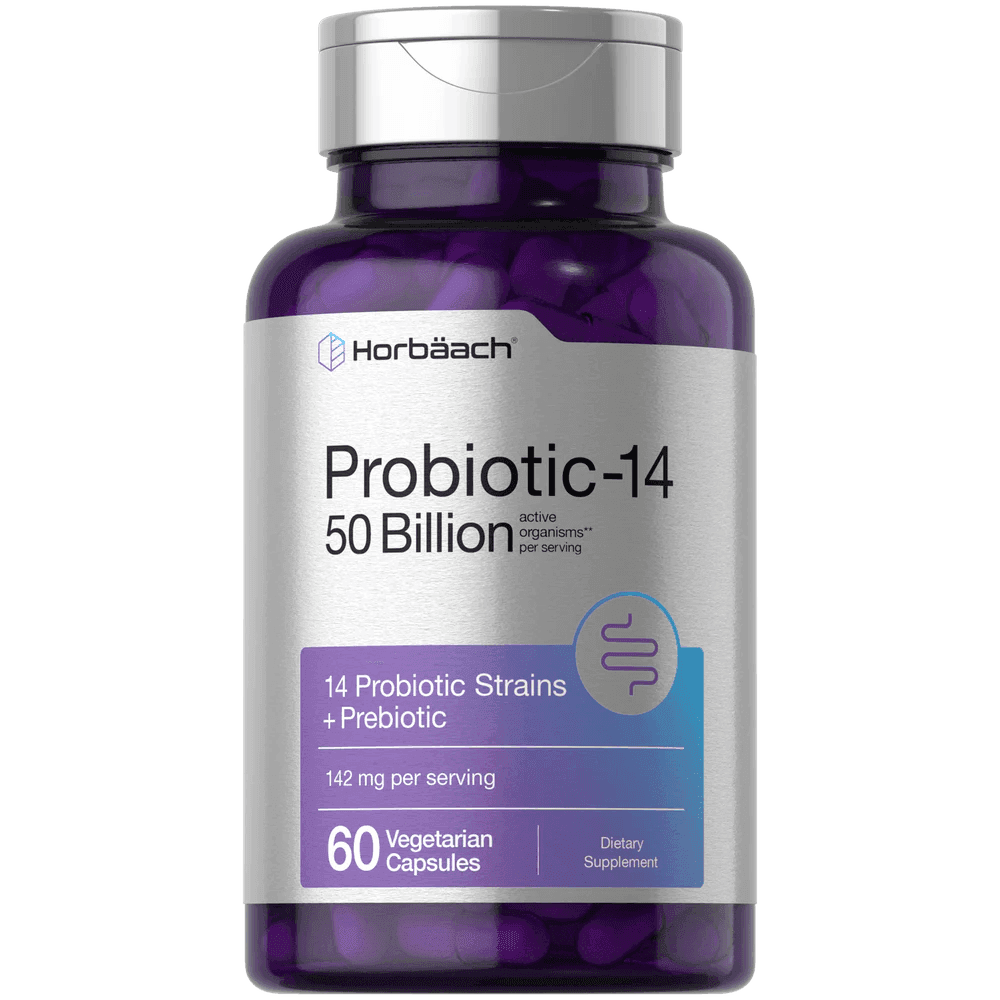 Horbaach Probiotic-14 50 Billion 60 Cápsulas