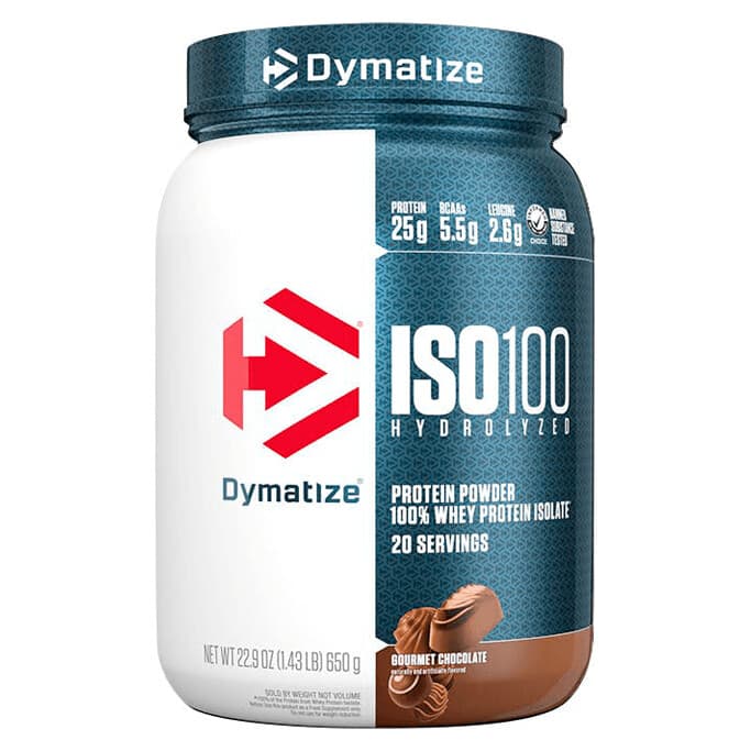 ISO 100 Whey Hidrolizado Dymatize Chocolate Gourmet 1.43LB 650g