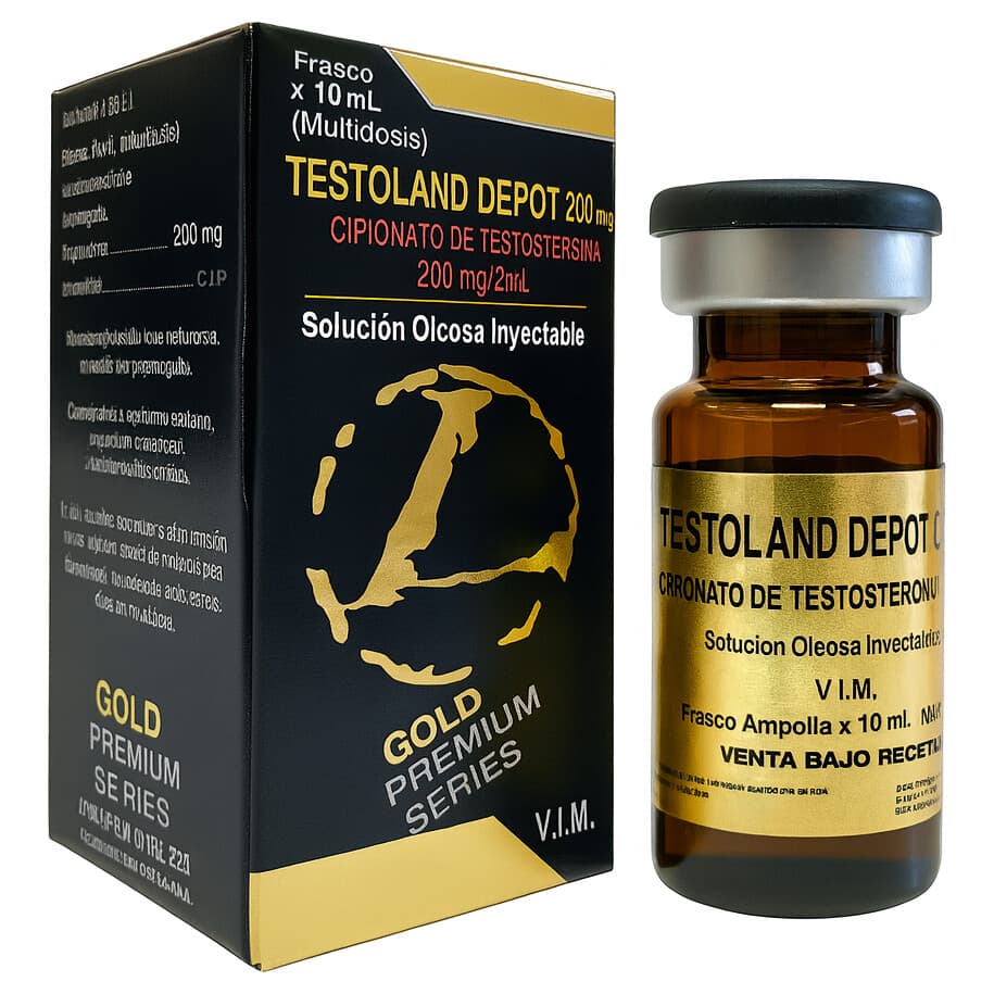 Landerlan Gold Testoland Depot Cipionato de Testosterona 200mg 10ml