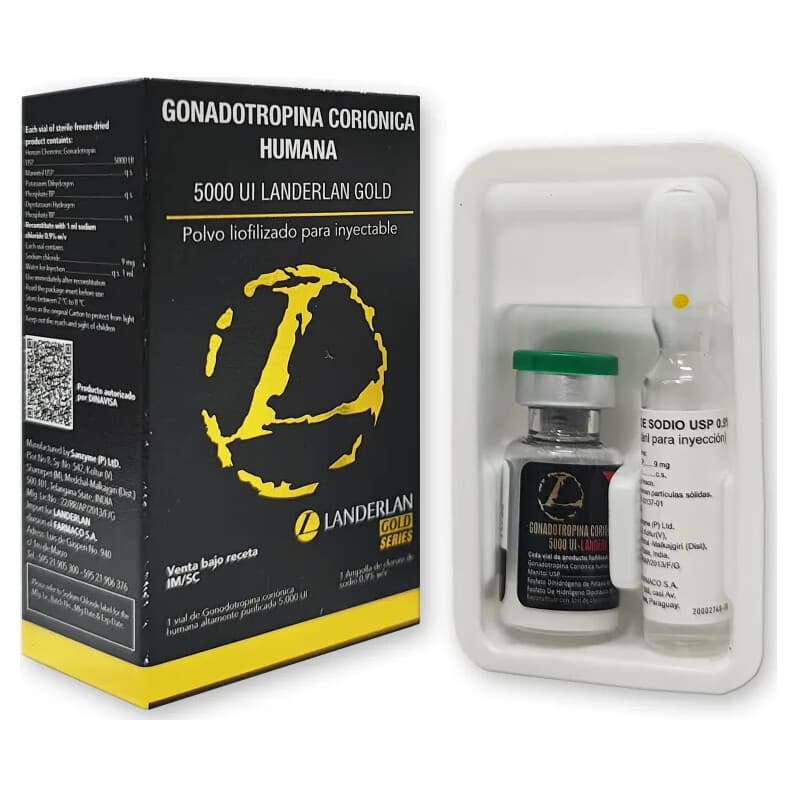 Landerlan HCG Gold Gonadotropina Corionica Humana 5000 UI