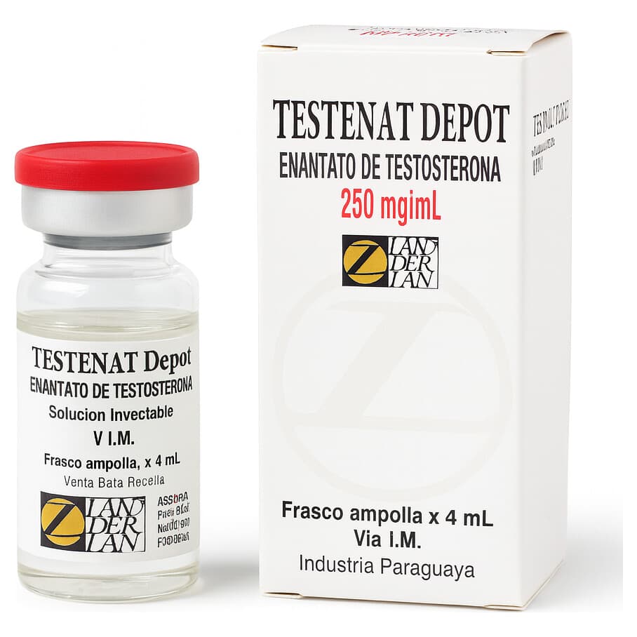 Landerlan Testenat Depot Enantato de Testosterona 250mg 4ml