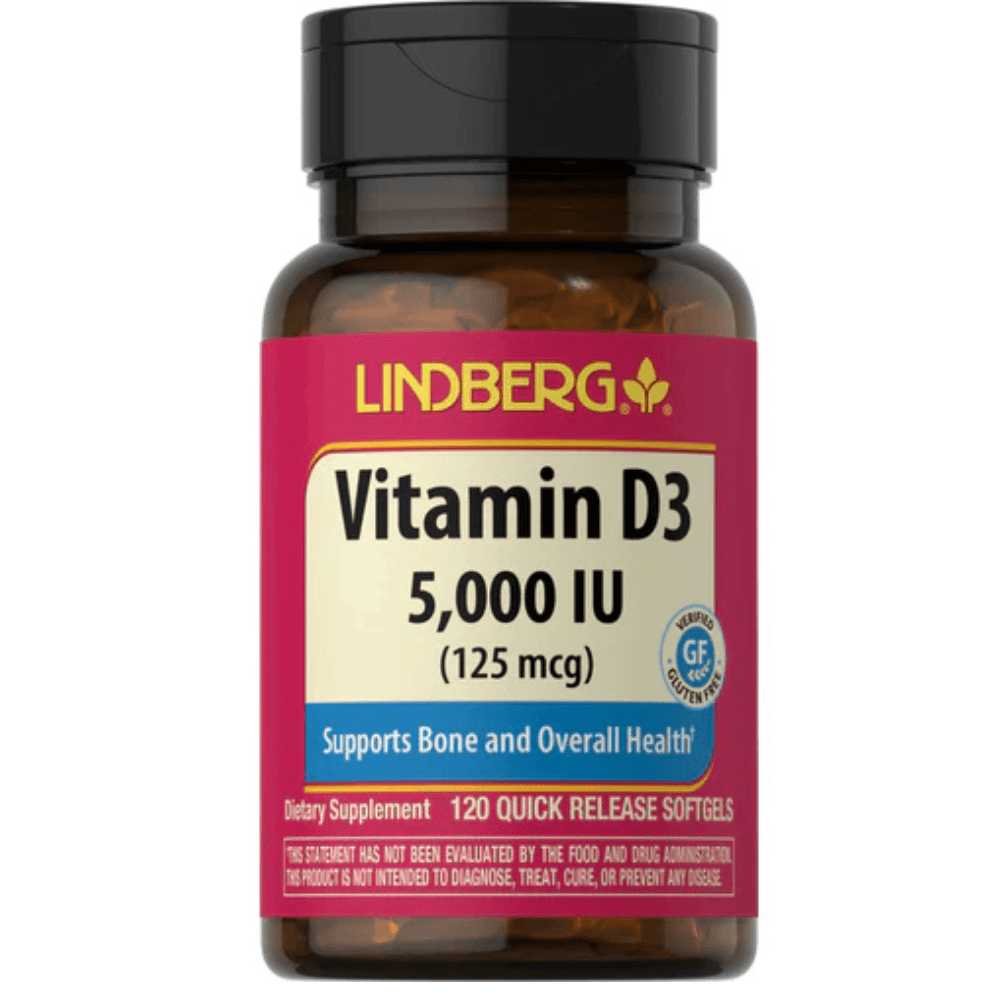 Lindberg Vitamina D3 5000IU 125mcg 120caps