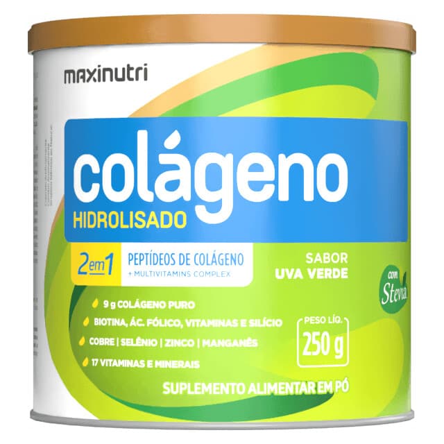 Maxinutri Colágeno Hidrolisado Sabor Uva Verde 250g