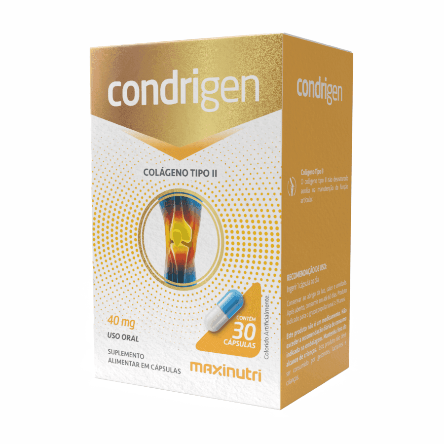 Maxinutri Condrigen Colágeno Tipo II 40mg 30 Cápsulas