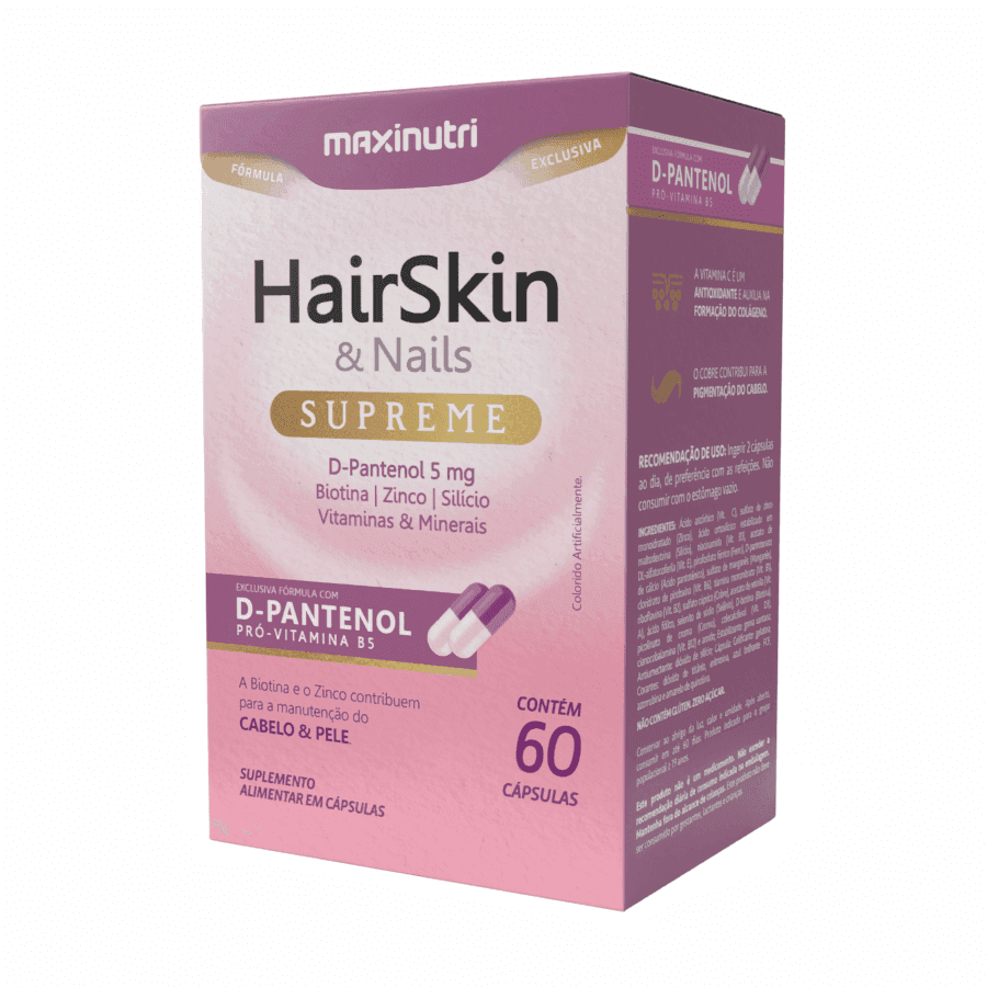 Maxinutri HairSkin e Nails Supreme 60 Cápsulas