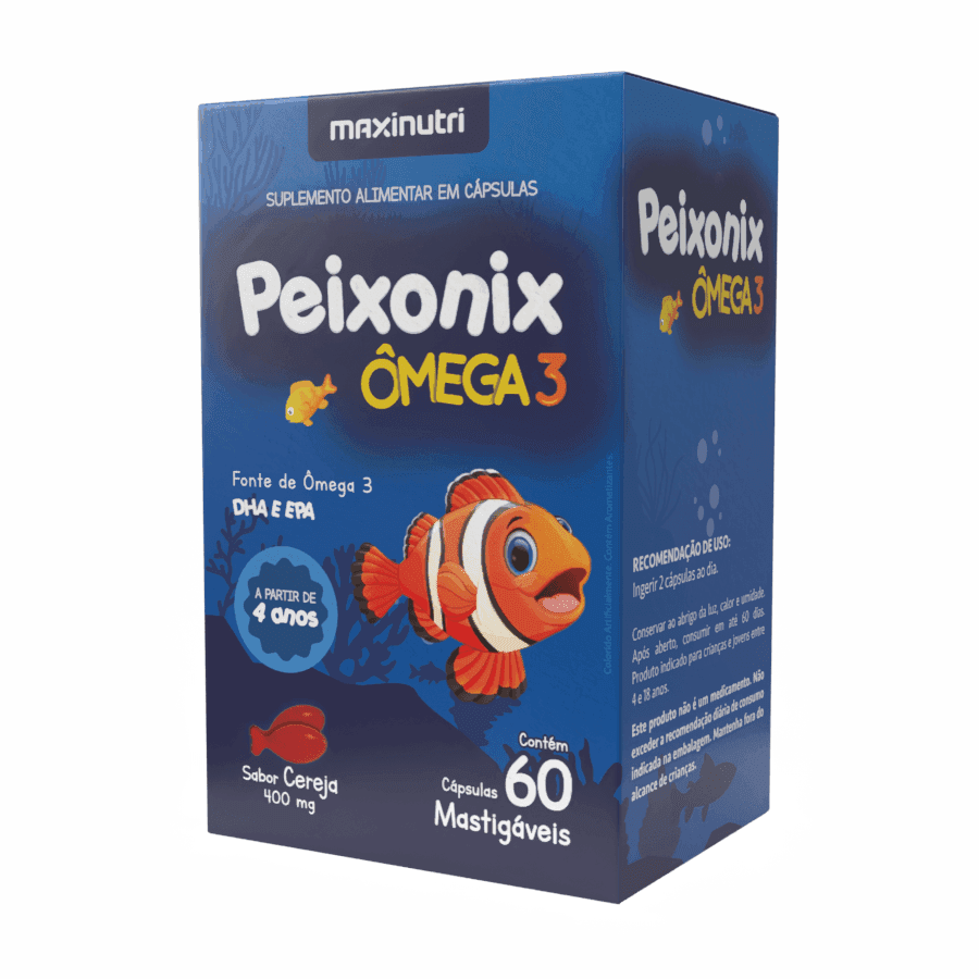 Maxinutri Peixonix ômega 3 60 Cápsulas mastigáveis