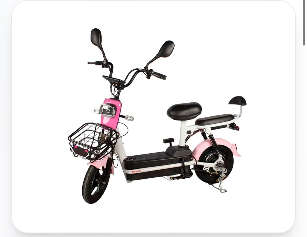 Bicicleta Elétrica Smartfy Pink