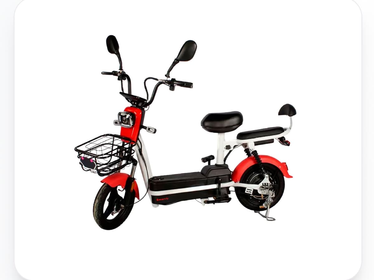 Bicicleta Elétrica Smartfy Vermelha