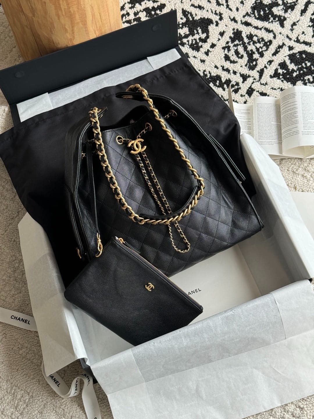 Bolsa CHANEL 25 Large Black