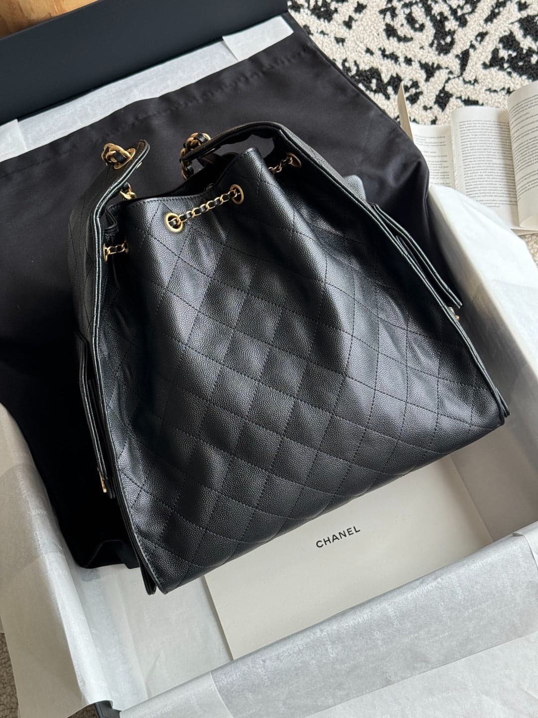 Bolsa CHANEL 25 Large Black