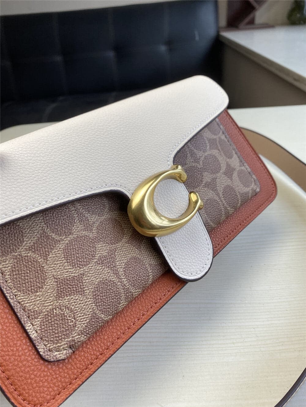 Bolsa Coach Tabby 26 Signature Canvas Colorblock