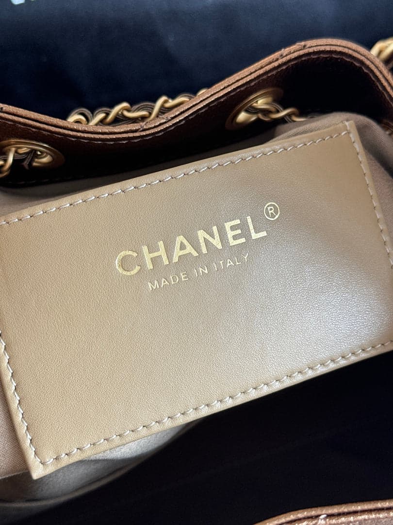 Bolsa Hobo Chanel 25 Bronze Small