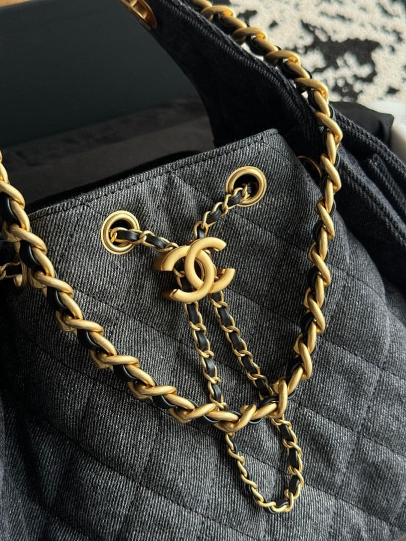 Bolsa Hobo Chanel 25 denim Small