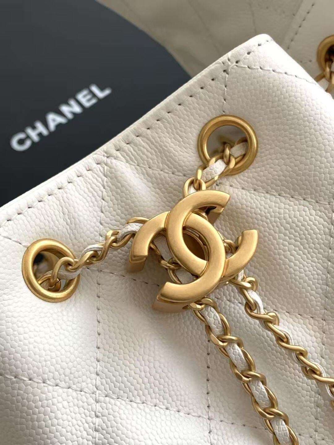 Bolsa Hobo Chanel 25 White Small