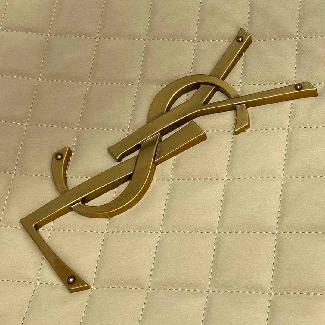 Saint Laurent Icare Maxi Tote Shopping Bag Beje Areia 58cm