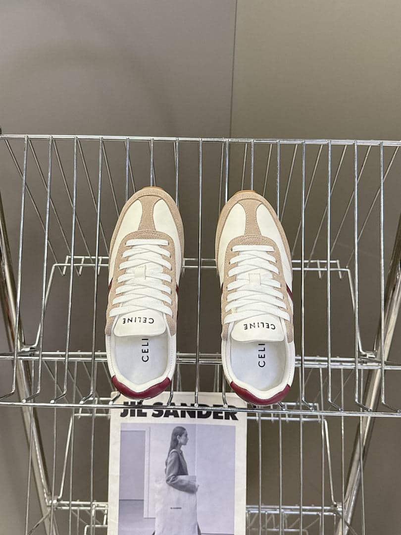 Celine Jogger Low Lace-Up Sneaker Red
