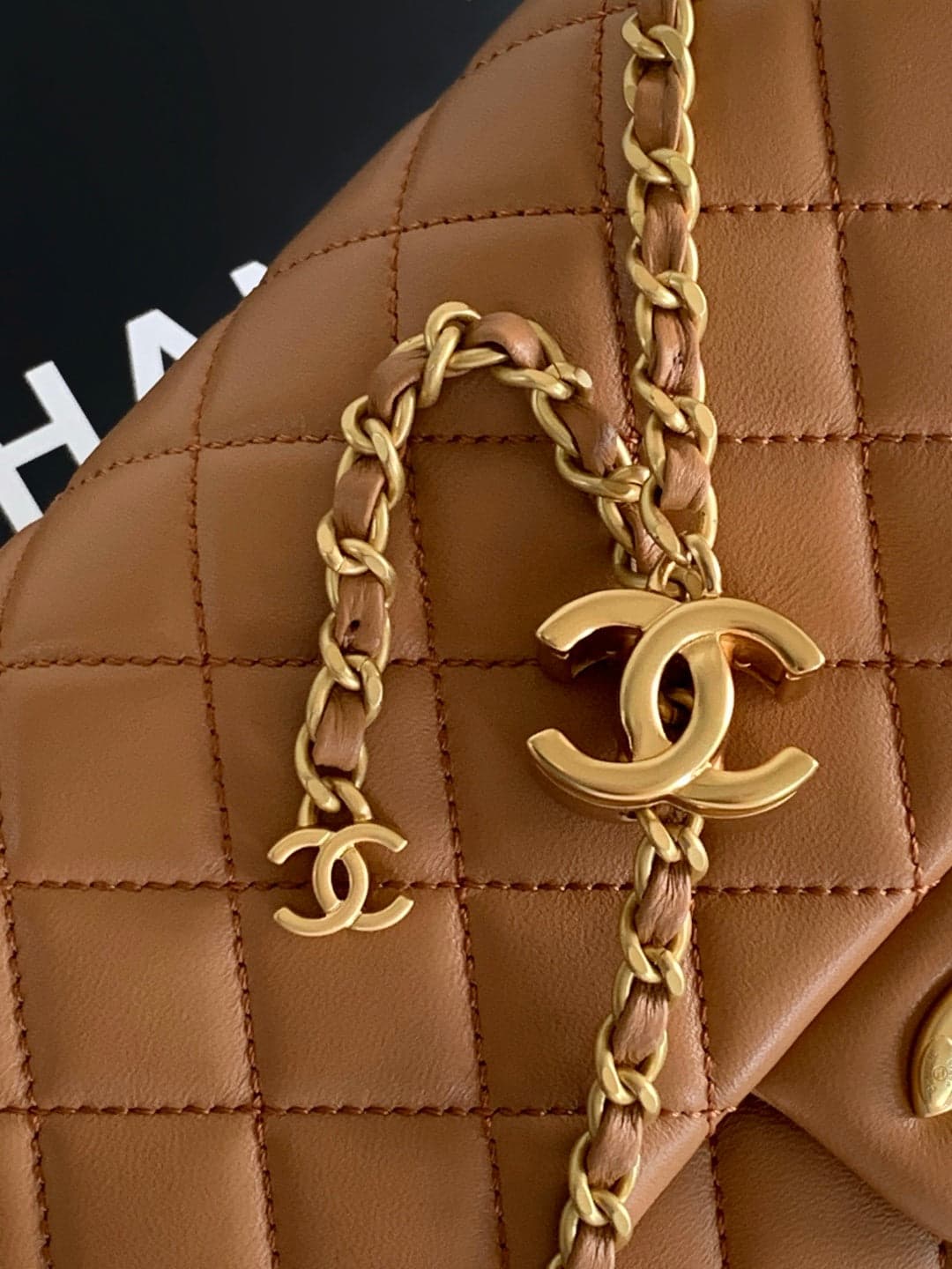 Chanel Classic Double Flap Brown.