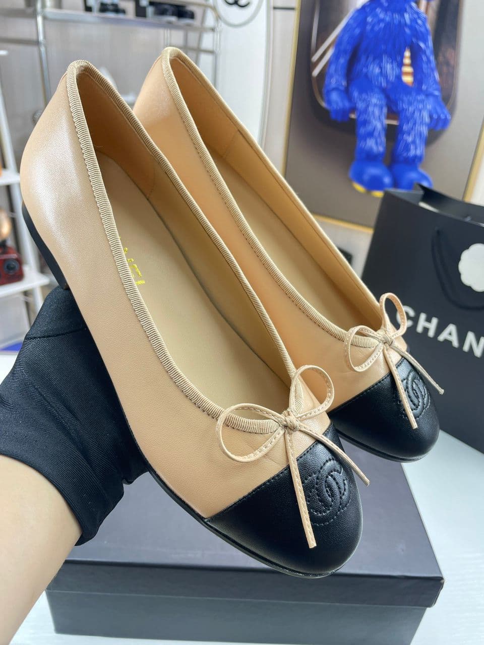 Chanel Lambskin 10mm Ballet Flats (Pronta entrega)