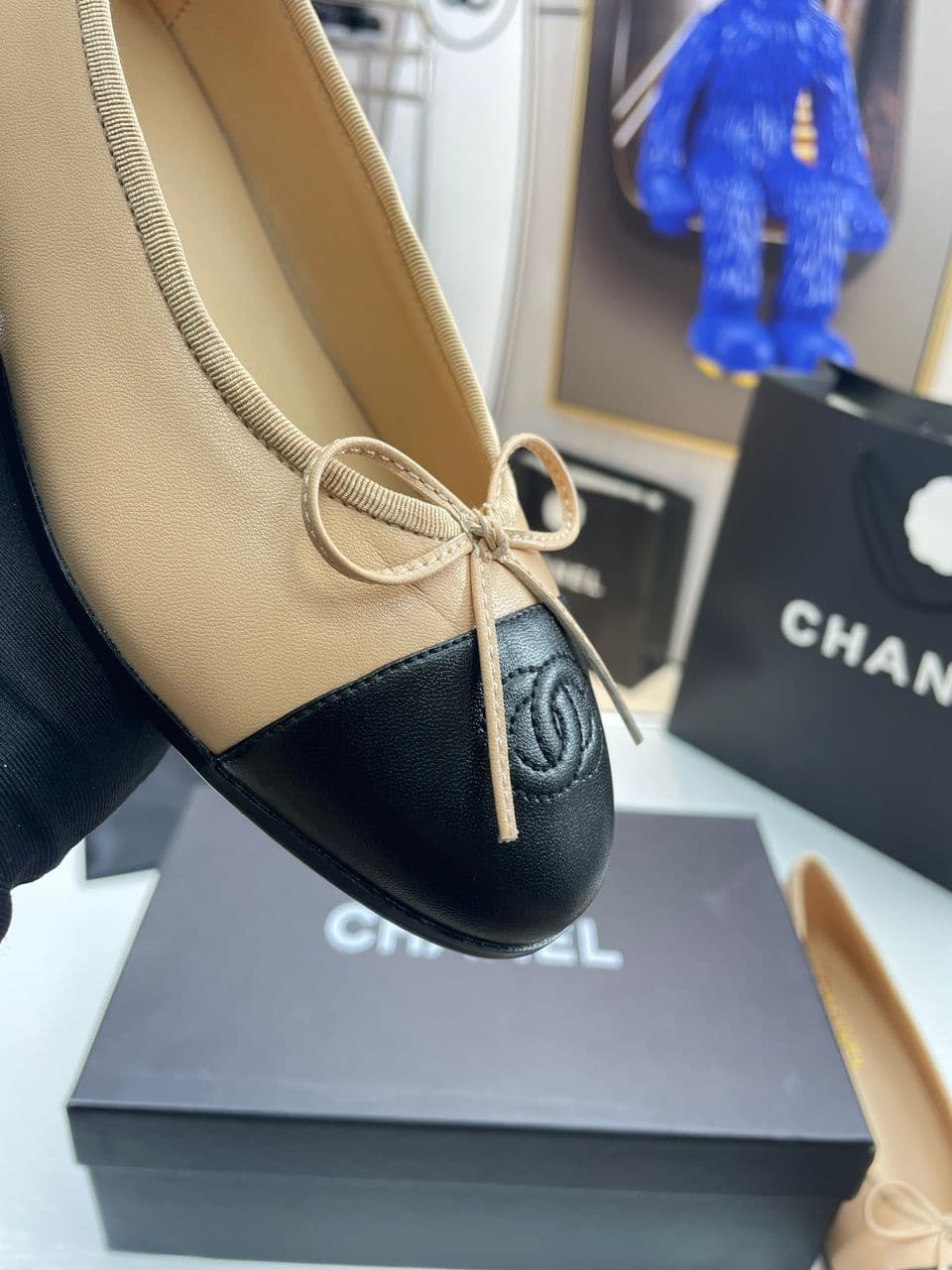 Chanel Lambskin 10mm Ballet Flats (Pronta entrega)
