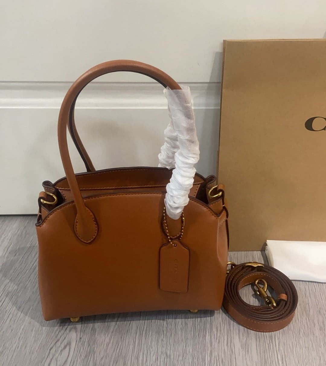 Coach Soft Empire Carryall 21 Saddle