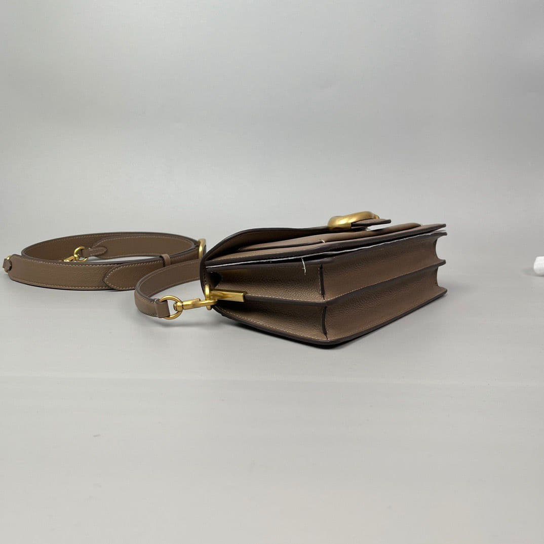 Coach Tabby Shoulder Bag Mini Leather Brown