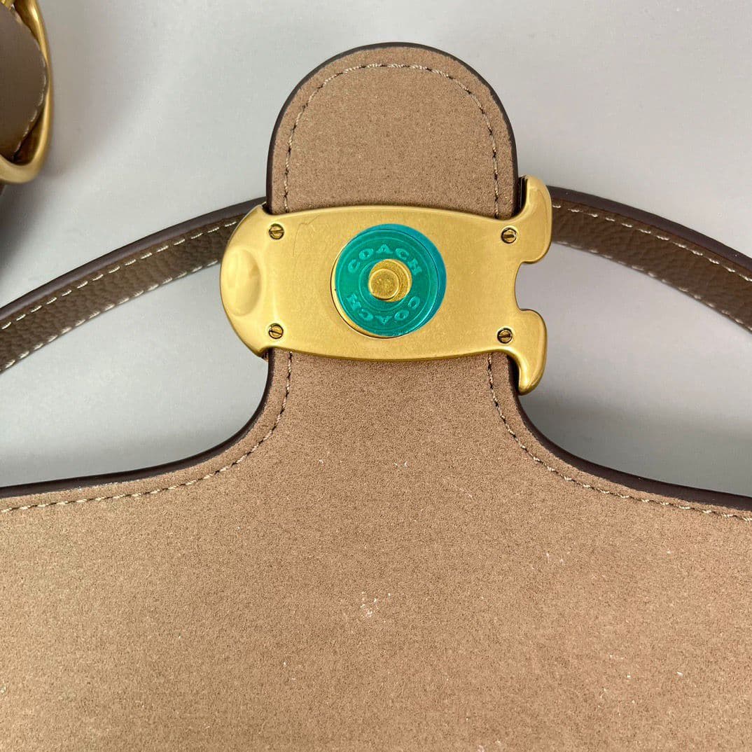 Coach Tabby Shoulder Bag Mini Leather Brown