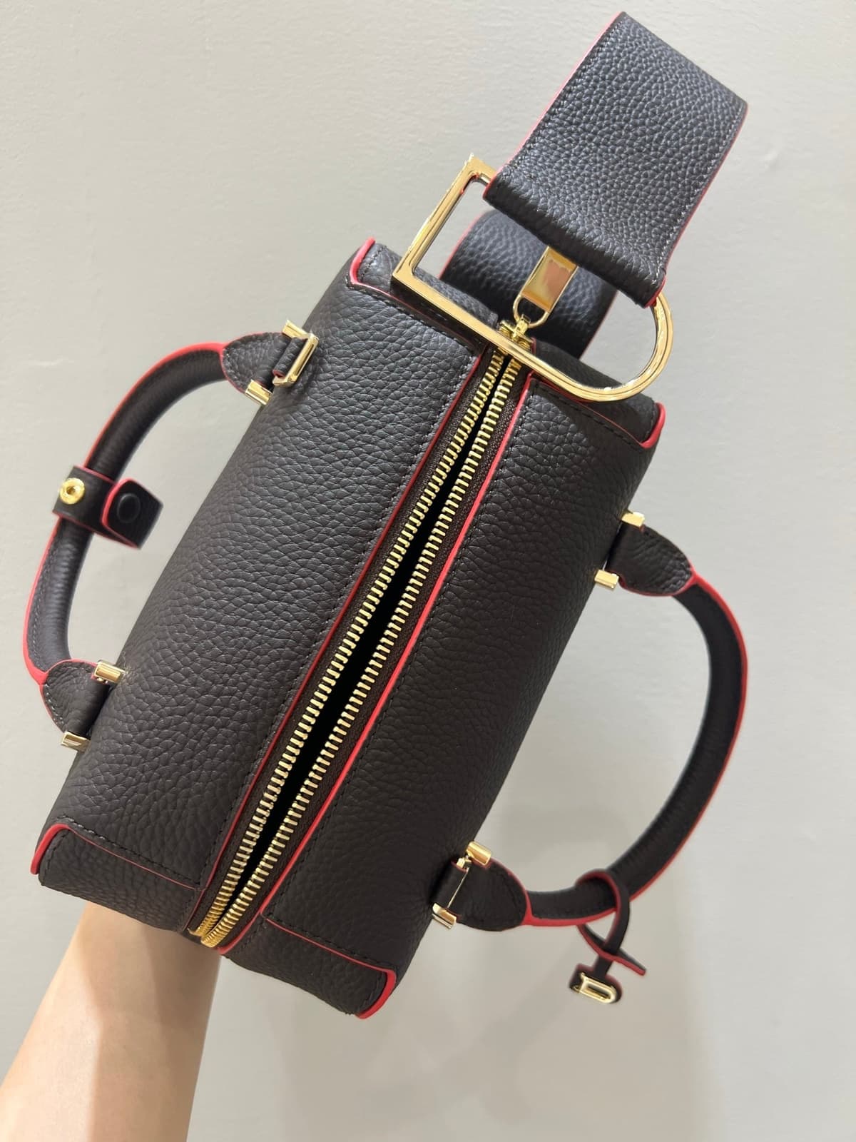 Delvaux Cool Box Mini Bohème Black / Red