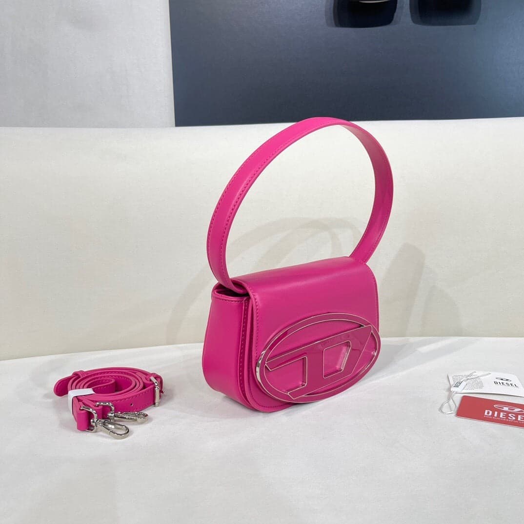 Diesel 1DR Shoulder Bag Nappa Leather pink