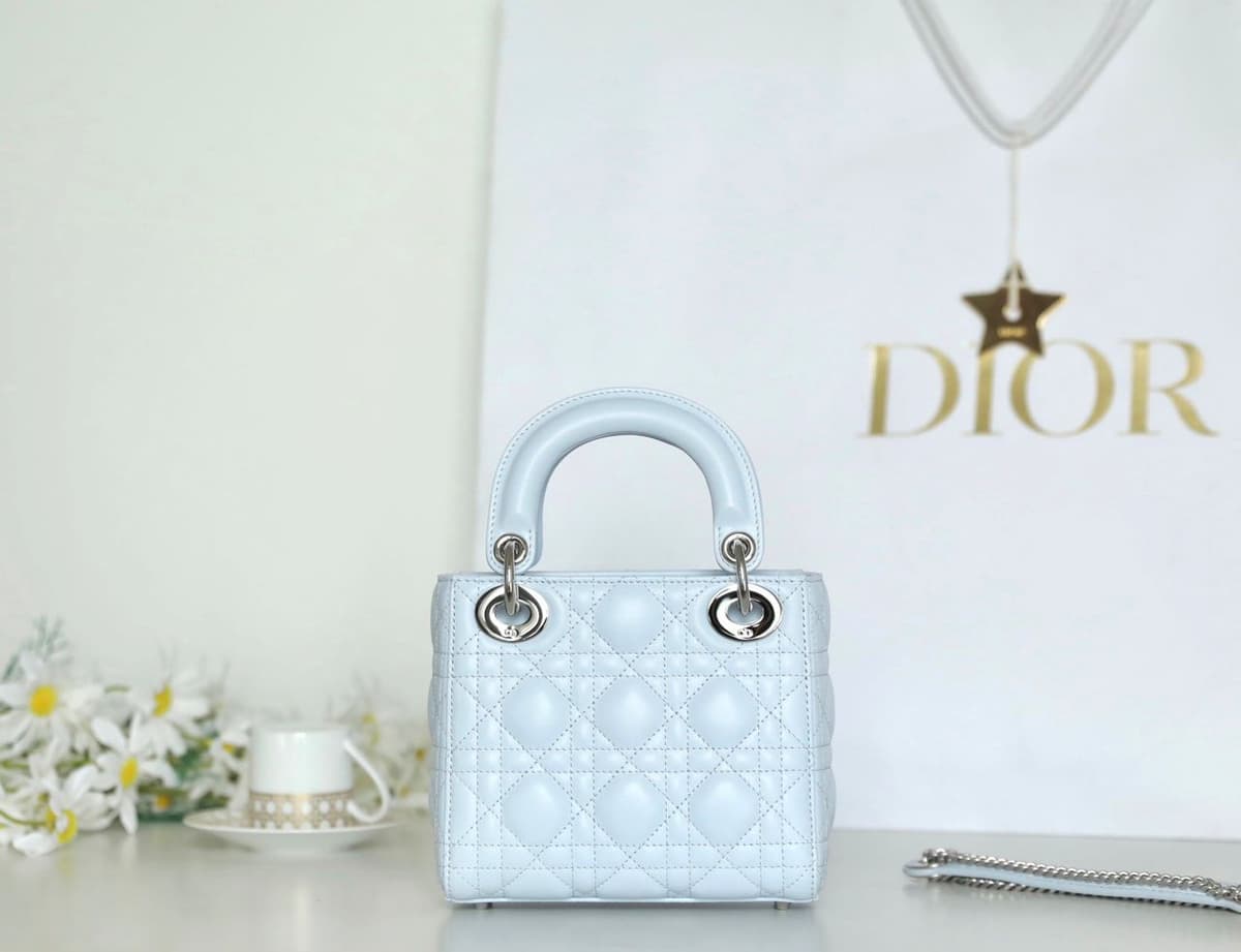 Dior Small Lady Dior Cyan
