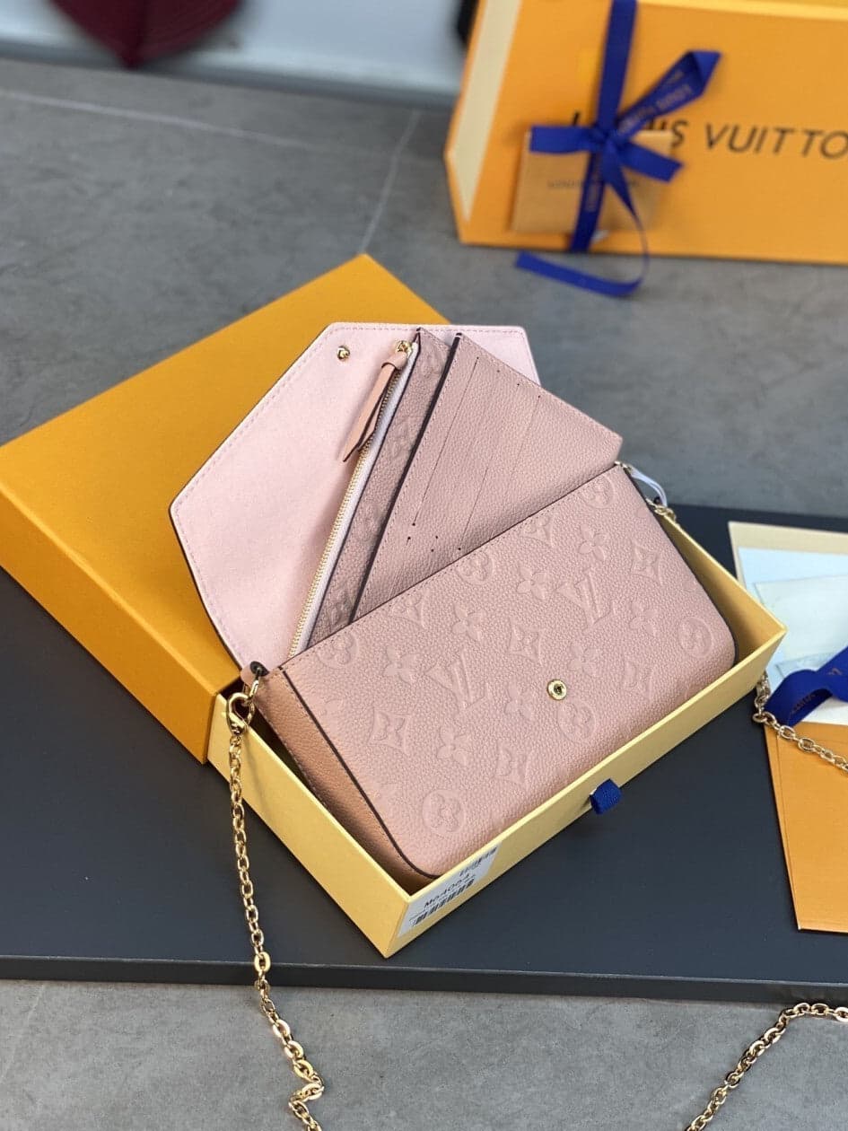 Felicie Pochette Monogram Empreinte pink