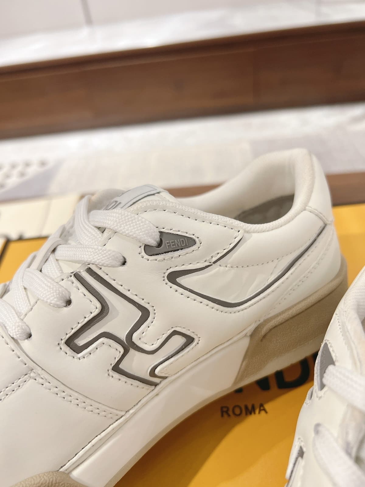 Fendi Match sneakers in white