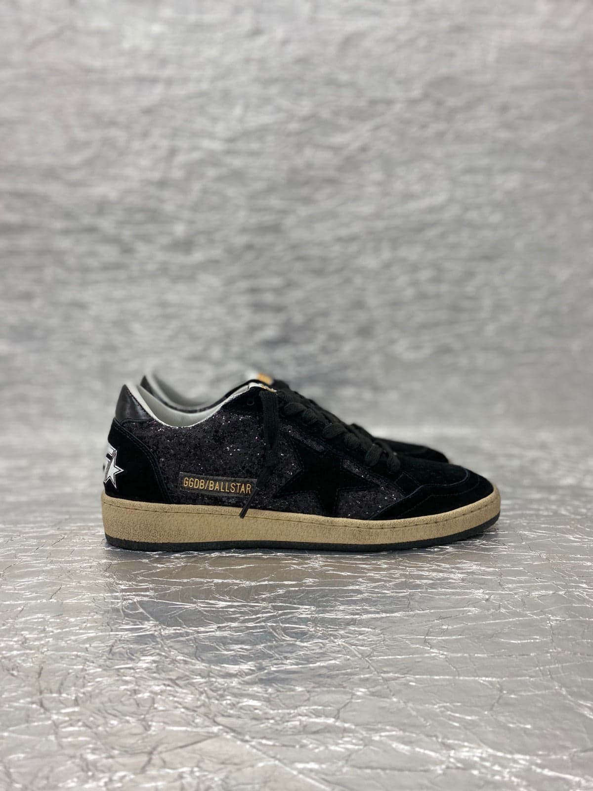 Golden Goose Ball Star Glitter Black