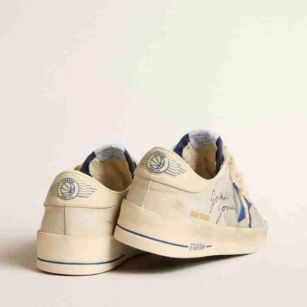 Golden Goose Ball Stardan Cream Blue.