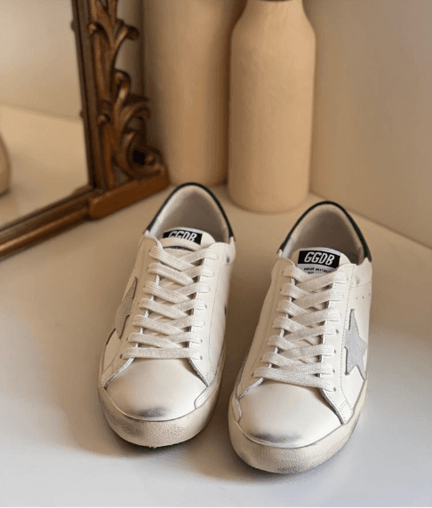 Golden Goose Superstar Leather Sneakers White/Green .