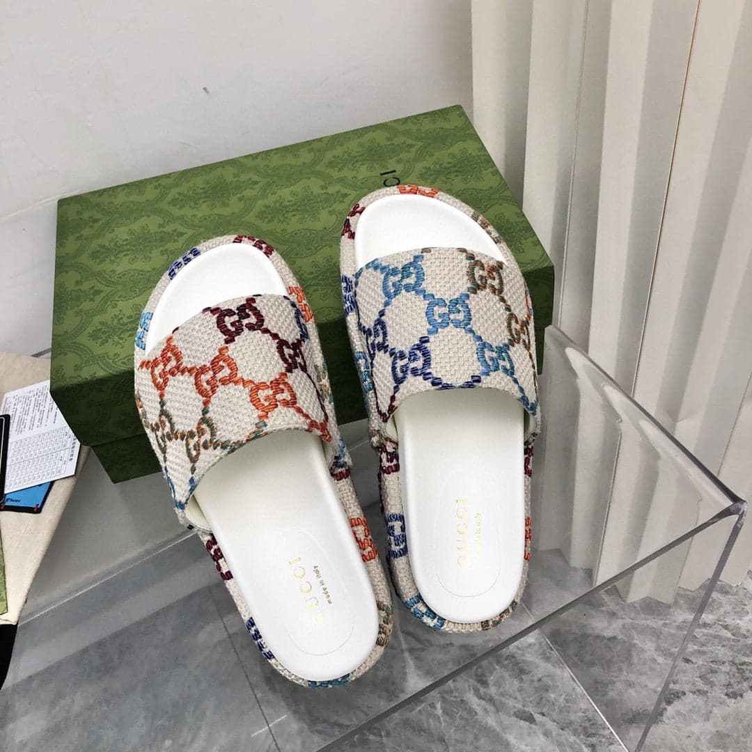 Gucci Angelina Platform Sandal Rainbow