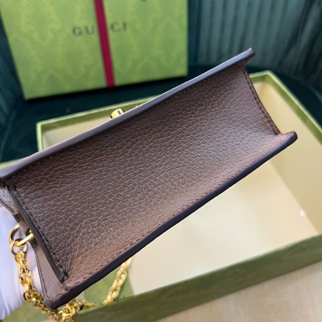 Gucci GG Supreme Mini Shoulder Bag Web Stripe .