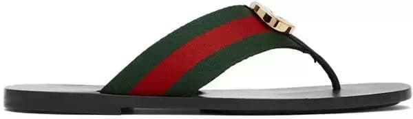GUCCI Red & Green Kika Thong Sandals (MASCULINO) ( Pronta entrega)