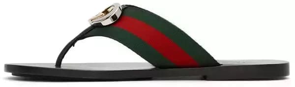 GUCCI Red & Green Kika Thong Sandals (MASCULINO) ( Pronta entrega)