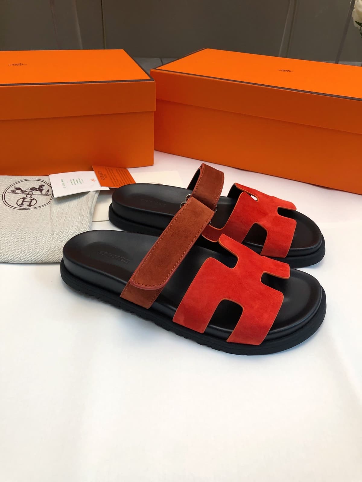 Hermes Chypre Red Sandal