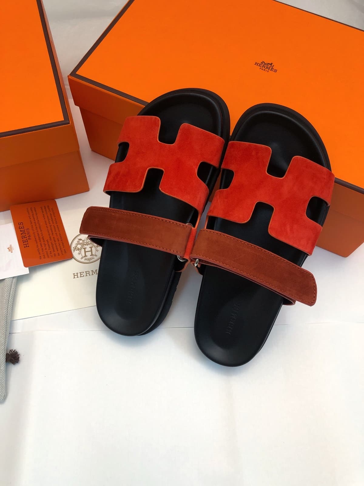 Hermes Chypre Red Sandal