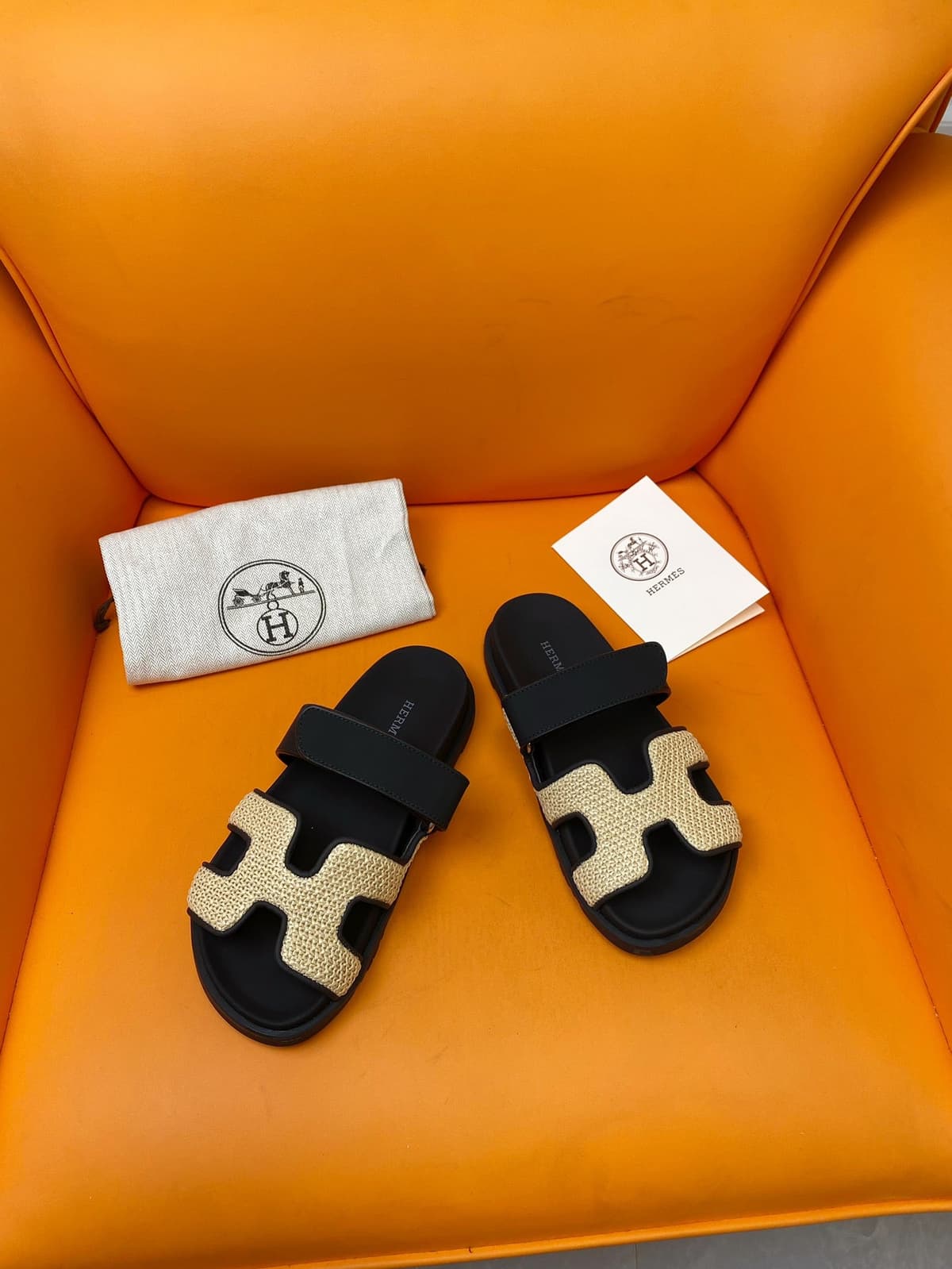 Hermes Chypre Sandal Black