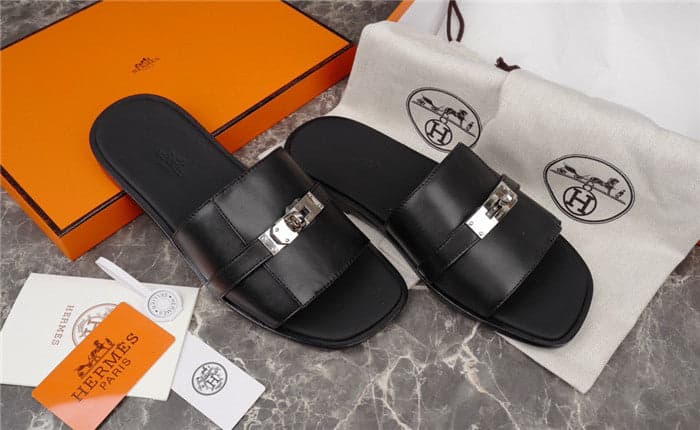 Hermes Gabriel Sandal Noir Preto.