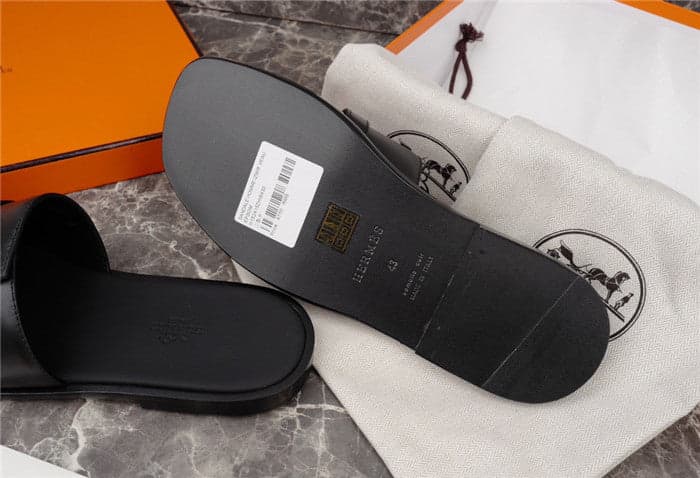 Hermes Gabriel Sandal Noir Preto.